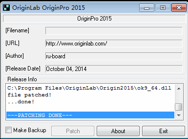 program filesoriginlaborigin2015   搞定,   运行originpro,用注册