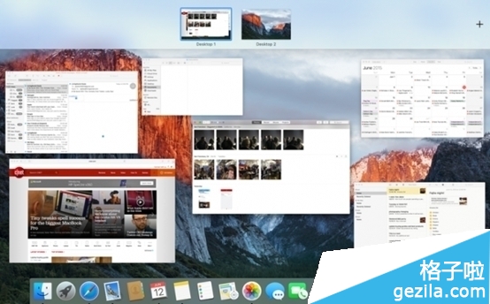 OS X 10.11分屏視圖