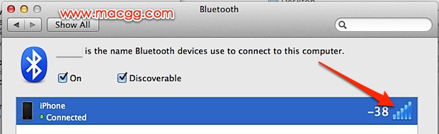[Mac] 如何在 Mac OS X 裡堅檢查藍牙信號強度？
