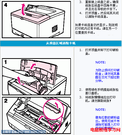 打印機卡紙怎麼辦 故障清除（圖文） 