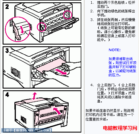 打印機卡紙怎麼辦 故障清除（圖文） 