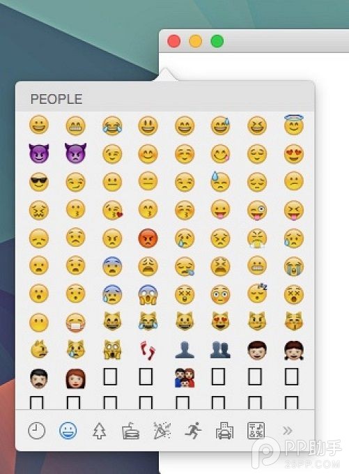 OS X 10.10.3隱藏新功能:表情符號會分類 三聯