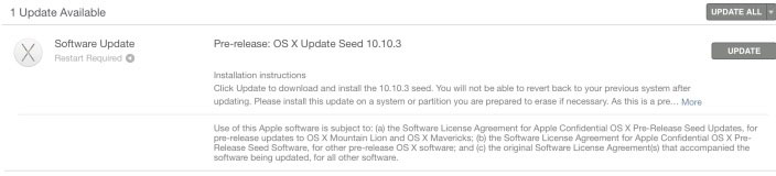 OS X 10.10.3 beta1發布 Mac版照片應用不遠了
