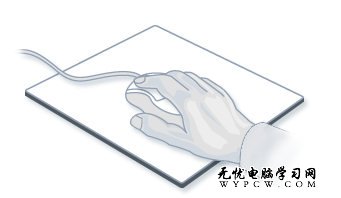 握住計算機鼠標的手的圖片