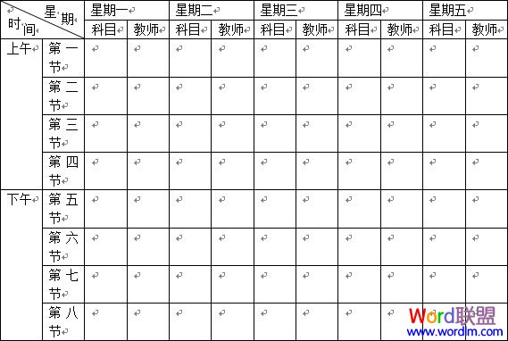 表格中輸入資料