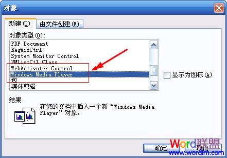 選中Windows Media player