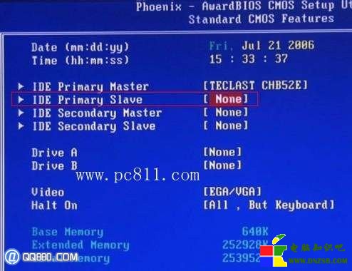 禁止主板BIOS檢測空閒的IDE接口