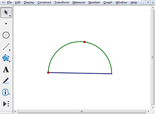 幾何畫板怎樣畫半圓   幾何畫板制作圓台/度量圓半徑/度量圓的周長教程