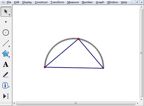 幾何畫板怎樣畫半圓   幾何畫板制作圓台/度量圓半徑/度量圓的周長教程