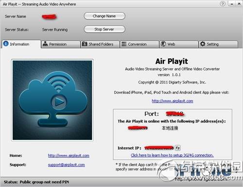 Air Playit教程:手機使用WiFi無線播放電腦上高清視頻軟件