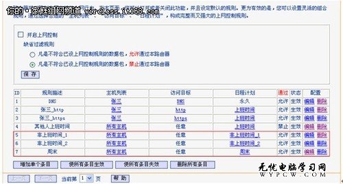 無線路由器設置  上網控制及家長控制