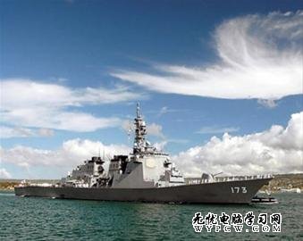 　　日本海上自衛隊的金剛號宙斯盾驅逐艦