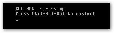 電腦開機提示“bootmgr is missing”怎麼解決