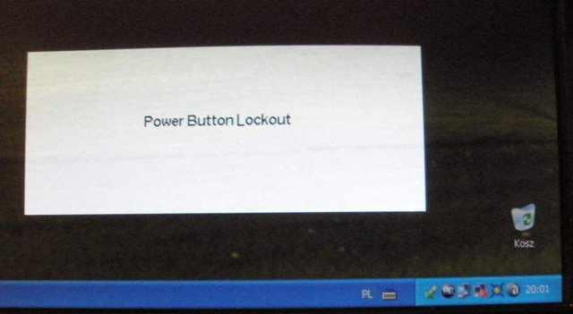 power button lockout