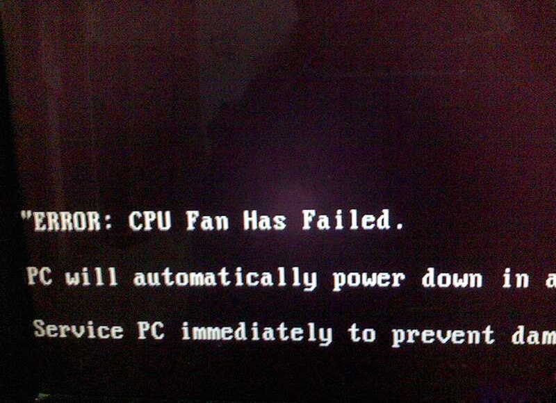 電腦開機顯示英文“ERROR：cpu fan has failed”解決辦法