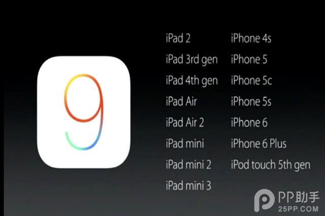 iOS9兼容設備和發布時間公布 三聯