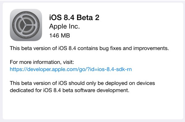 IOS 8.4 Beta2 和 OS X 10.10.4 Beta2 Xcode 6.4 Btea2更新 三聯