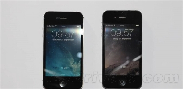 iPhone 4S下iOS 8.0.2對比7.1.2 三聯