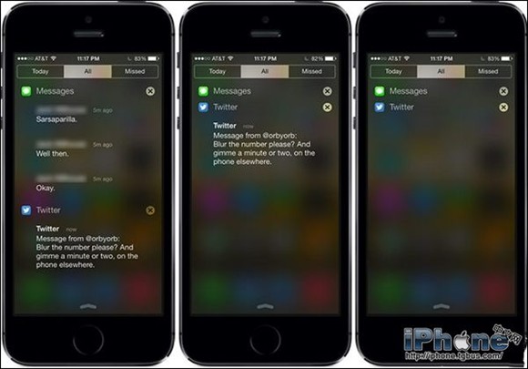iOS7通知中心的推送信息如何隱藏？  三聯