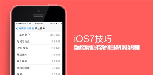 iOS7完整追蹤監控你的3G上網流量 三聯