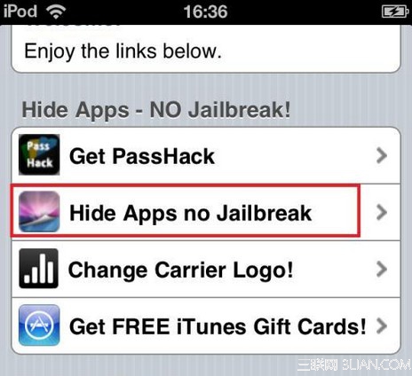 不越獄如何隱藏iOS官方內置應用   三聯