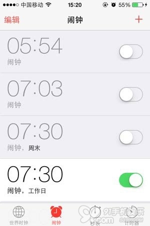 iPhone ios7鬧鐘使用全攻略 三聯