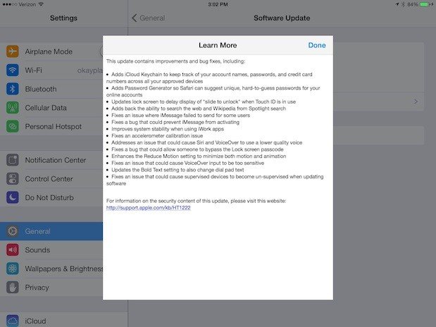 iOS 7.0.3更新了什麼? 三聯