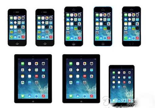 iOS7各機型功能特性差別分類 三聯