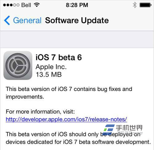 蘋果ios7 beta6升級方法 三聯