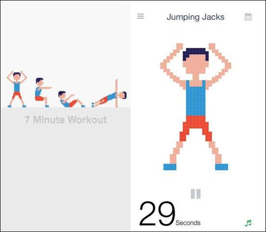 Workout馬賽克式的健身App 三聯