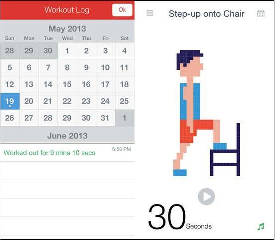 馬賽克式的健身App 每天7分鐘讓你擁有好身材