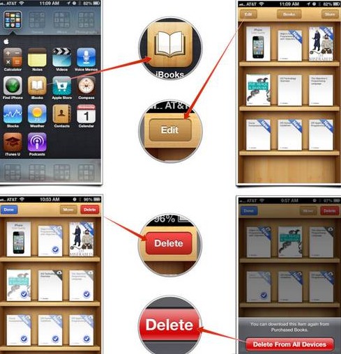 iBooks的書籍和PDF怎麼刪除 三聯