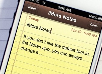 iOS自帶備忘錄的默認字體怎麼修改 三聯