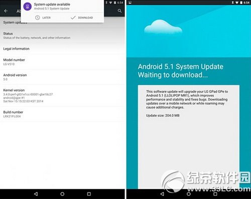 gpe版lg g pad8.3升級安卓android5.1教程詳解 三聯