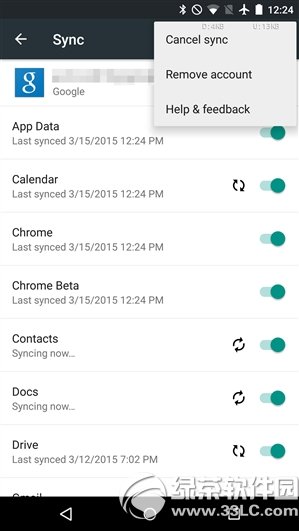 android5.0取消同步bug已修復 android5.1恢復正常2