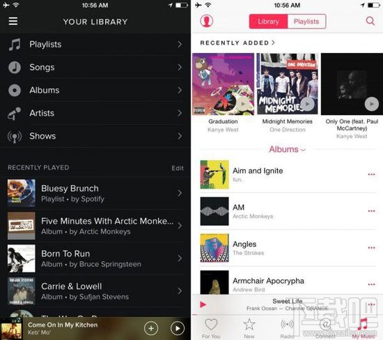 Apple Music與Spotify應用對比哪一個比較好 三聯