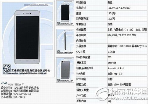 vivo x5max v怎麼樣 vivo x5max v參數配置介紹