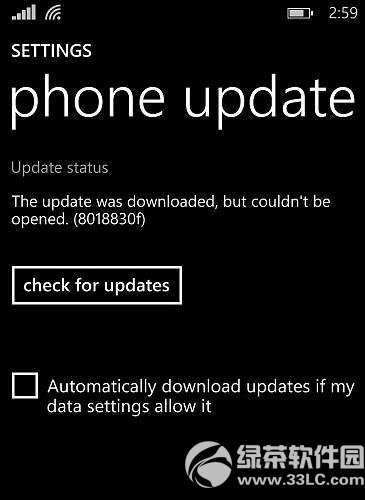 lumia denim更新8018830f錯誤解決方法1