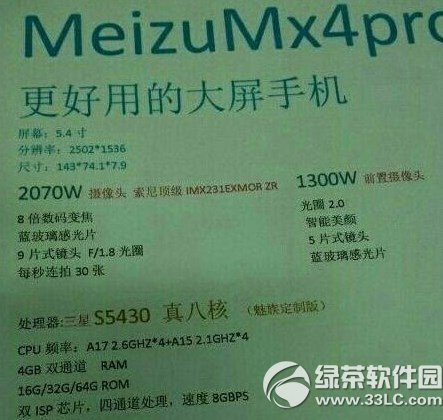 魅族mx4pro是什麼意思？魅族mx4 pro配置參數1