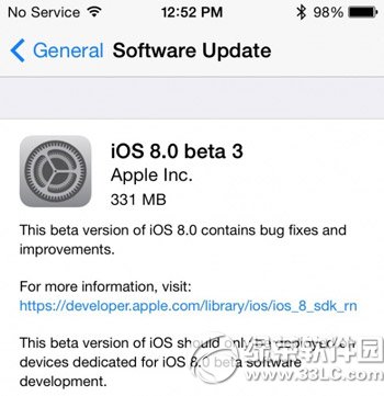 ios8 beta3怎麼樣？蘋果ios8 beta3評測(附固件下載)1