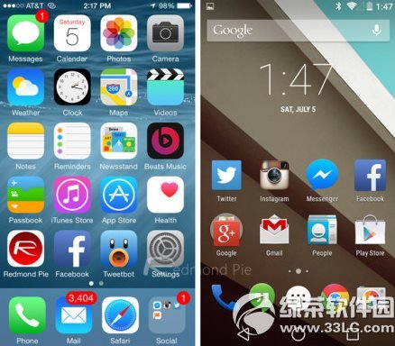 ios8和android l哪個好？ios8和安卓android l對比評測3