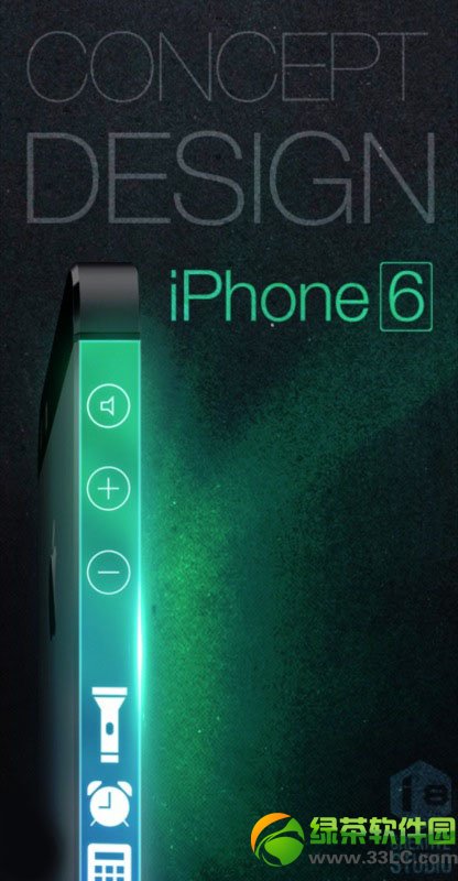 無邊框iphone6概念機 側面按鍵也變觸摸6