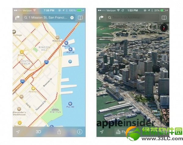 iOS7地圖使用評測：地圖應用功能逐漸完善3
