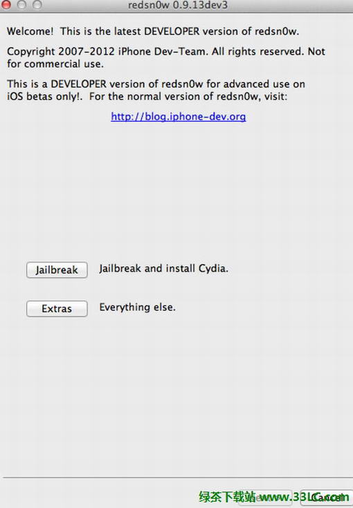 RedSn0w 0.9.13dev3一樣可以越獄iOS 6 Beta 4版本