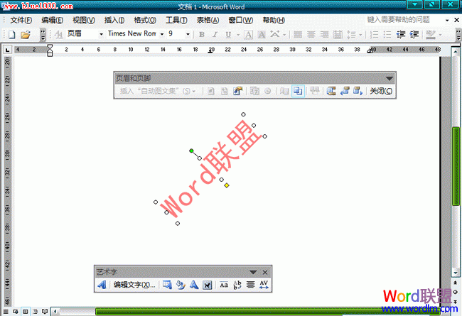 Word2003文檔中怎麼樣去水印