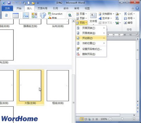 Word2010文檔中插入縱排格式中文頁碼   三聯