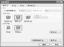 設置Word2007的表格格式