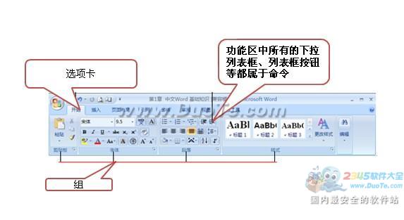 Word2007界面簡介   三聯