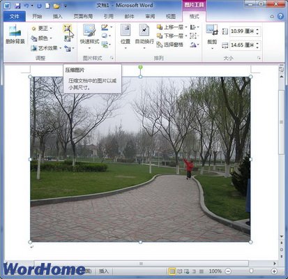 Word2010文檔中怎麼壓縮圖片  三聯