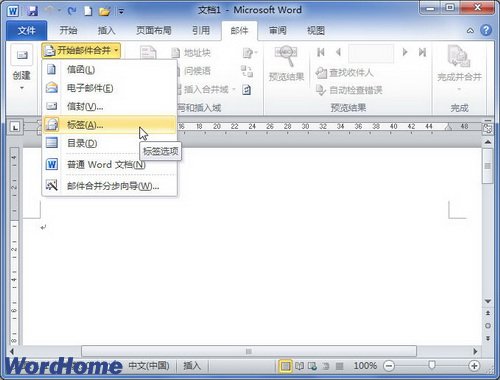 在Word2010文檔中設置標簽選項 三聯